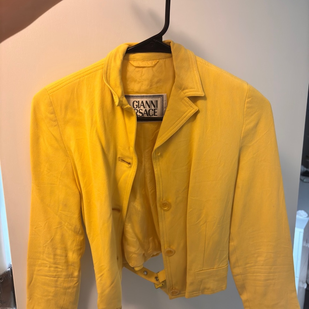 Vintage Gianni Versace Vibrant Yellow Blazer